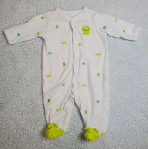 Carter's Green Animal Button Down Onesie